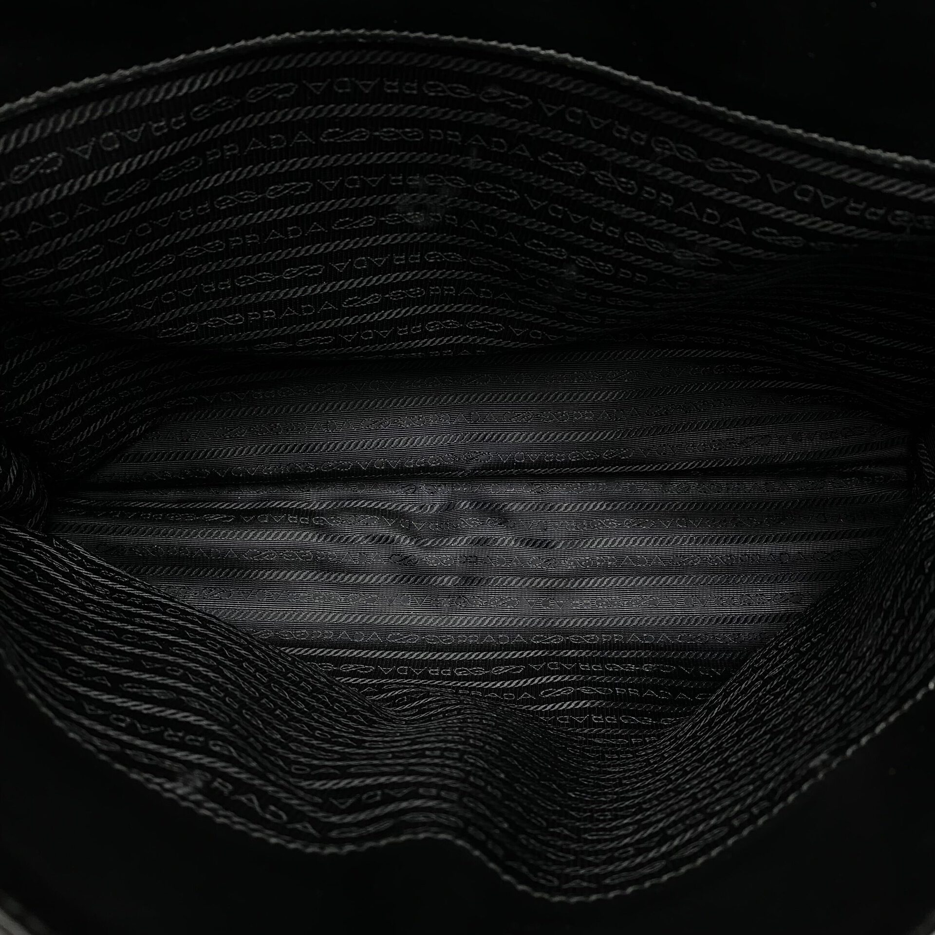 Pasta Prada Couro Saffiano Preto