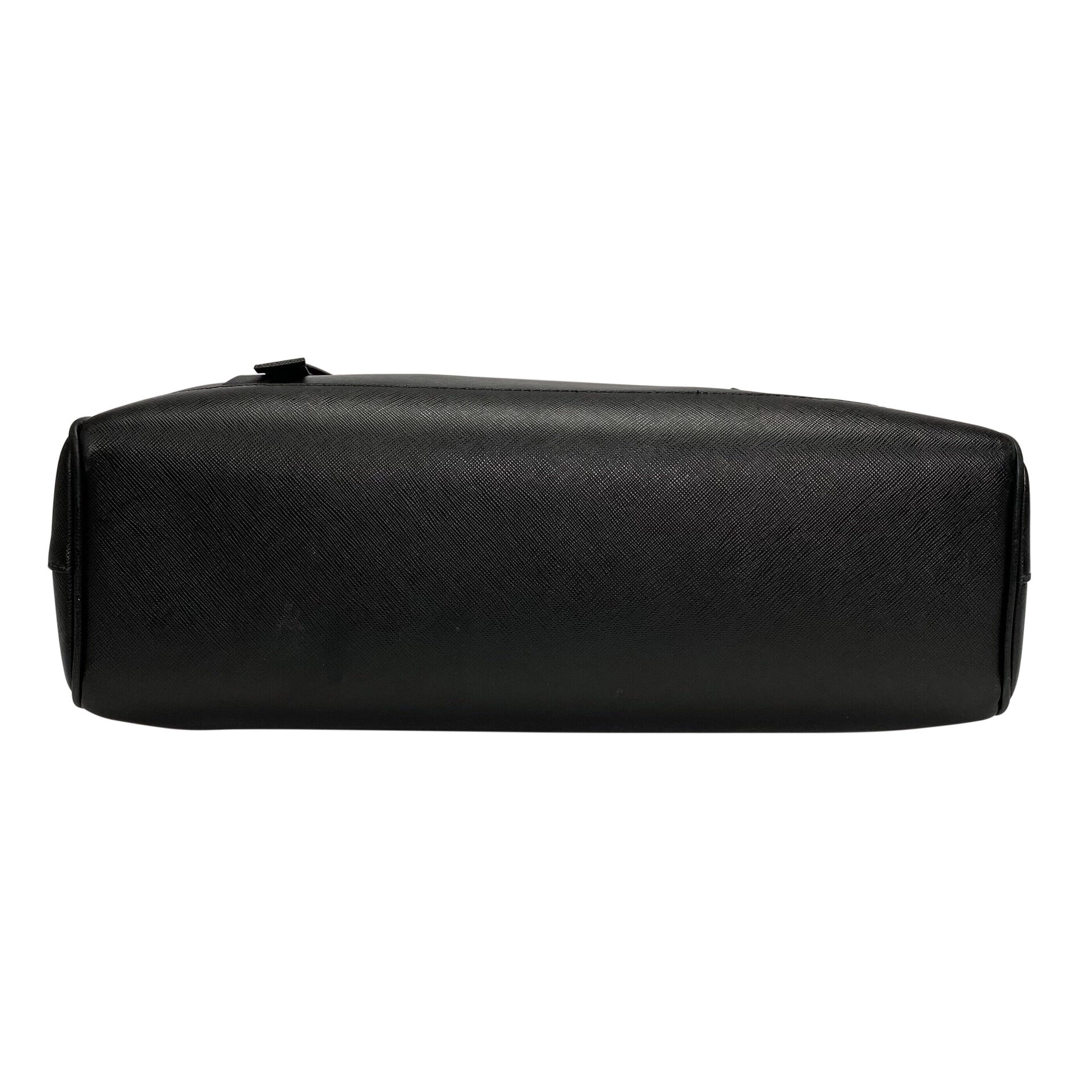 Pasta Prada Couro Saffiano Preto