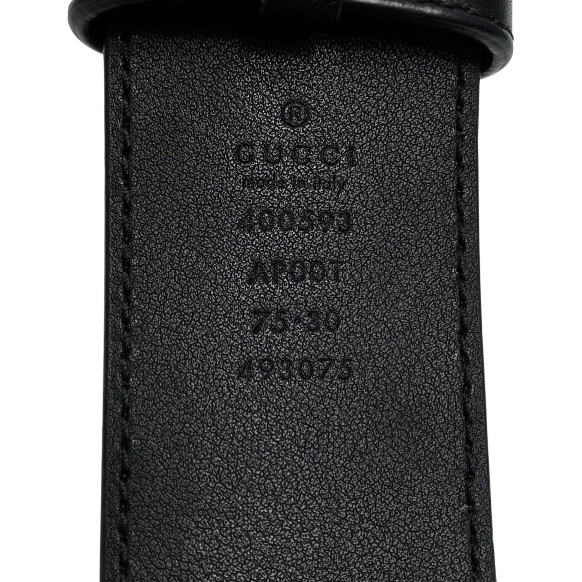 Cinto Gucci GG Couro Preto