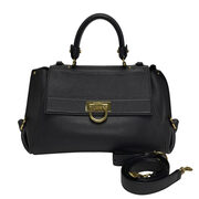 Bolsa Salvatore Ferragamo Sofia Couro Cinza