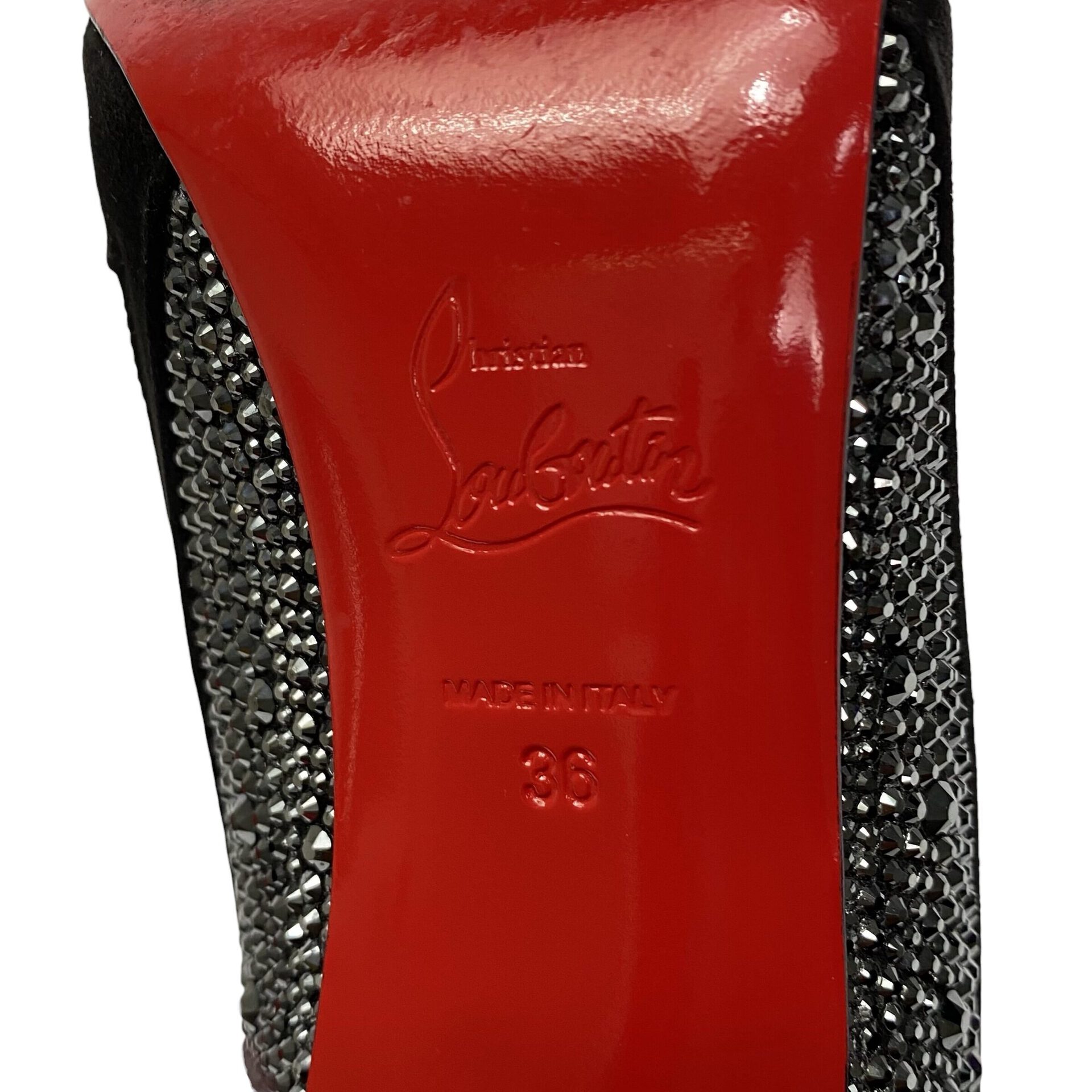 Bota Christian Louboutin So Kate Suede Cristais