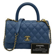 Bolsa Chanel Coco Handle Azul