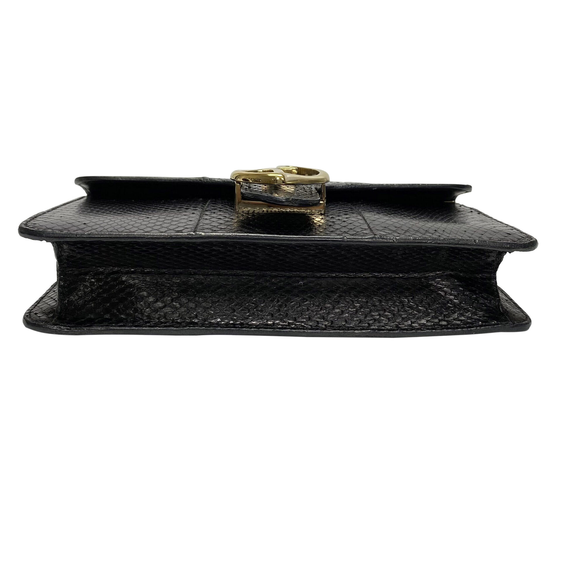 Bolsa Gucci 1973 Píton Preta