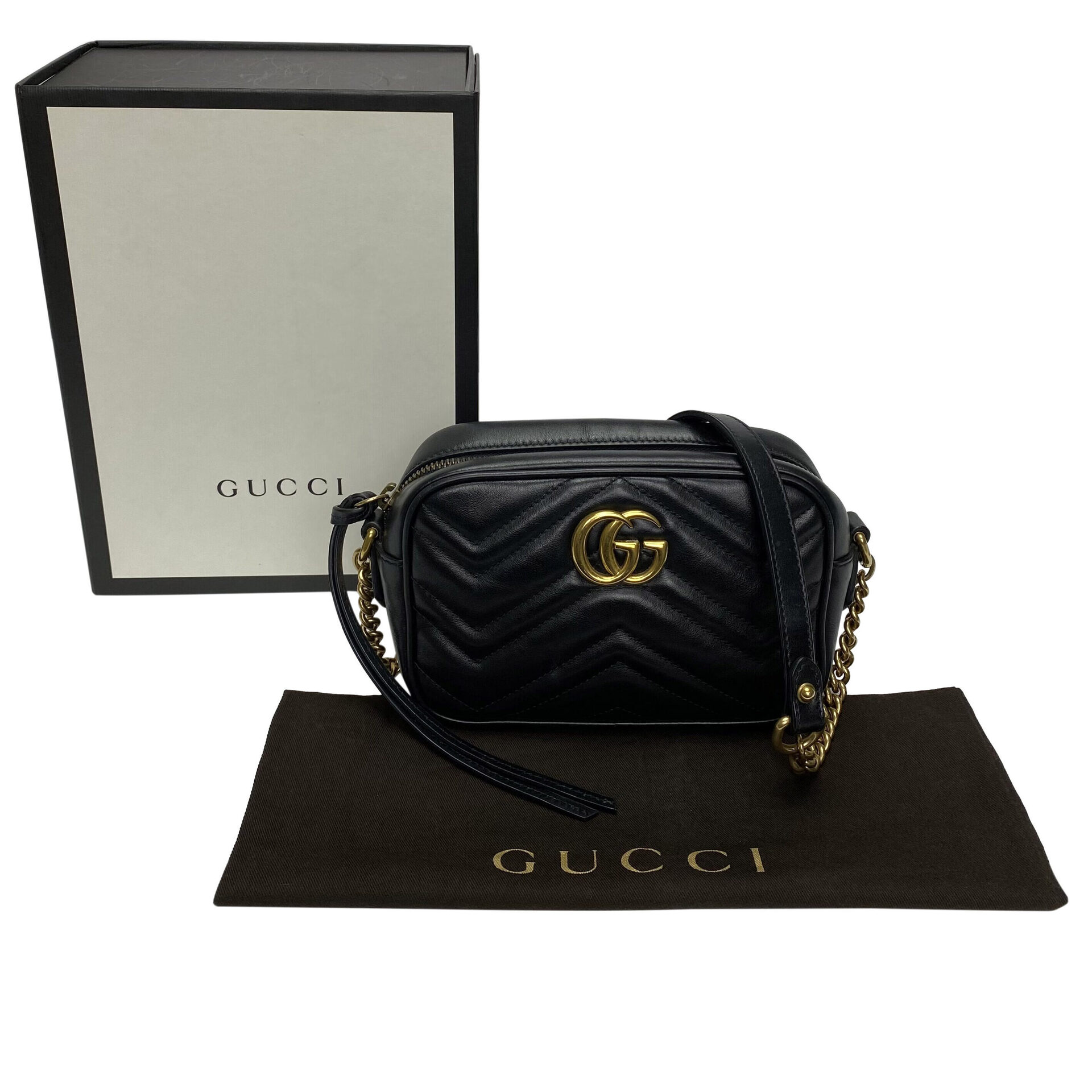 Bolsa Gucci GG Marmont Preta
