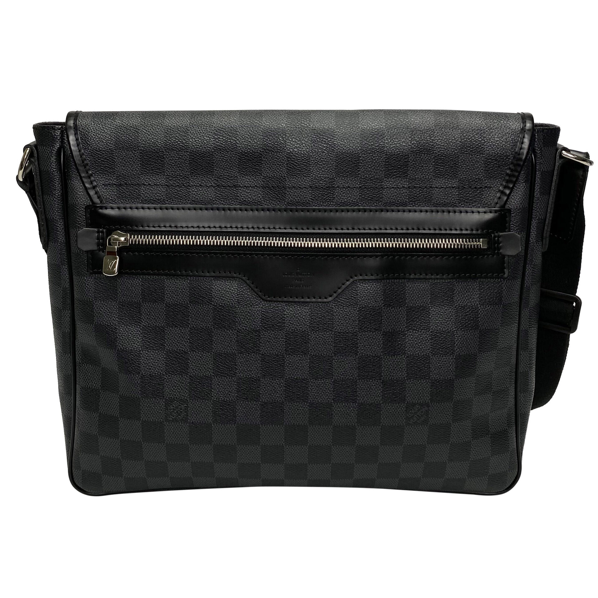 Bolsa Tiracolo Louis Vuitton Renzo MM Damier Graphite