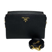 Bolsa Prada Esplanade Couro Saffiano Preto