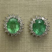 Par de Brincos Esmeraldas Colombianas - 2.55 ct.