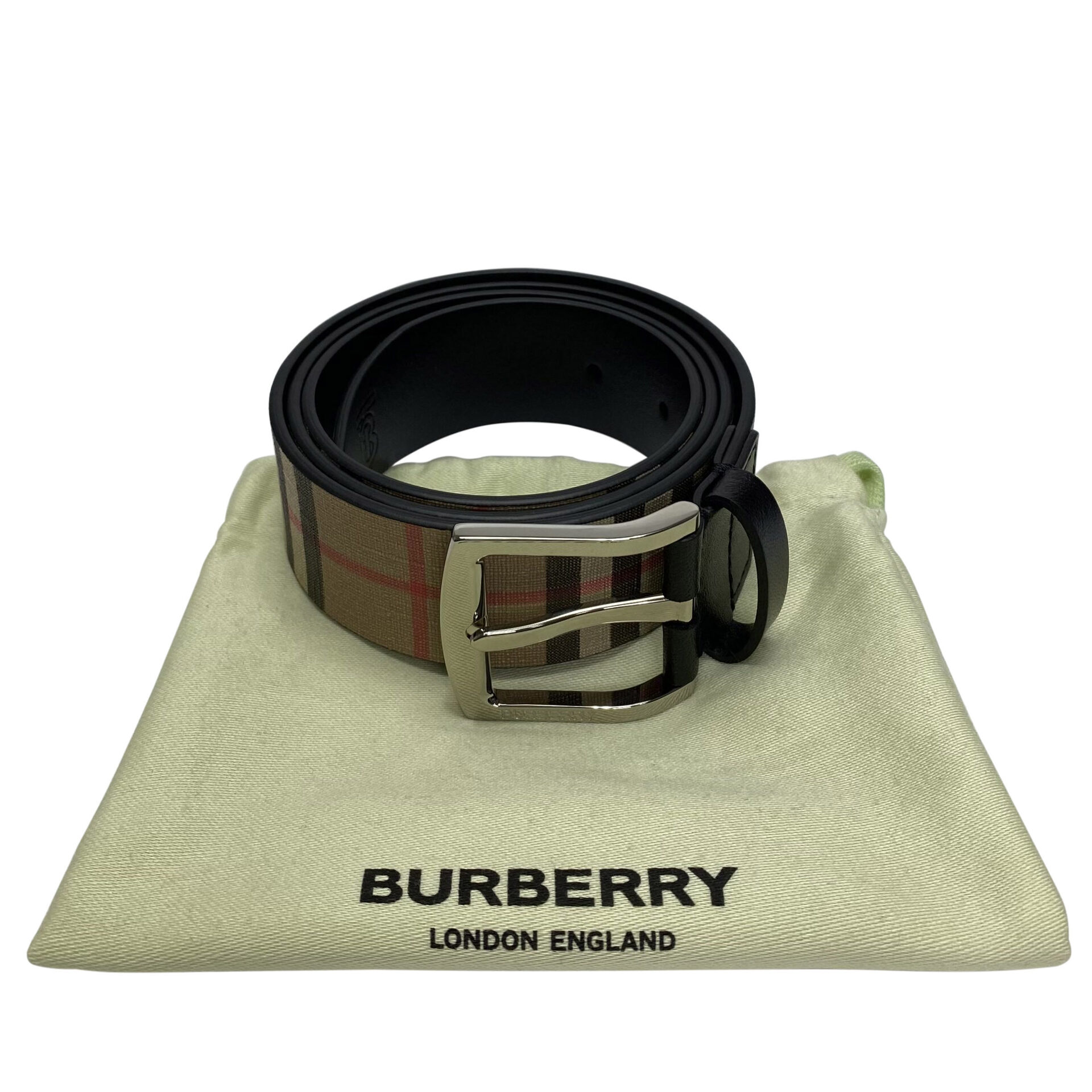 Cinto Burberry Xadrez Tradicional