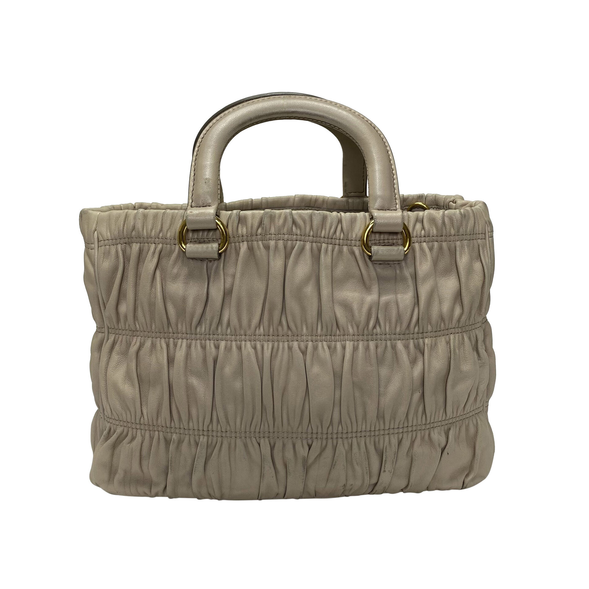 Bolsa Prada Gaufre Bege