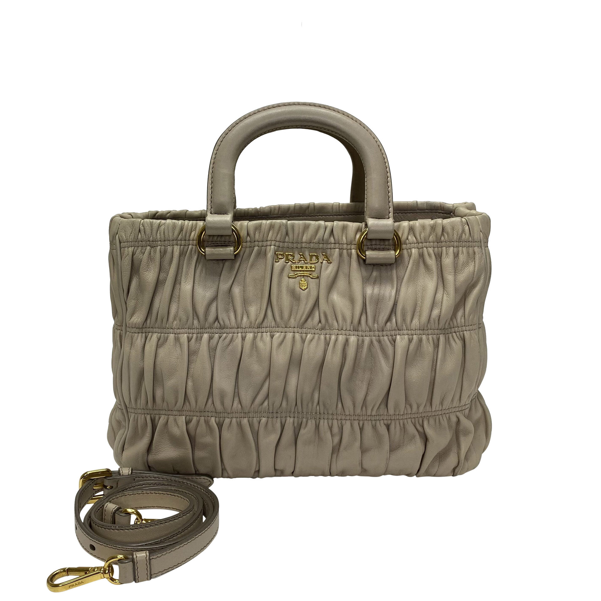 Bolsa Prada Gaufre Bege