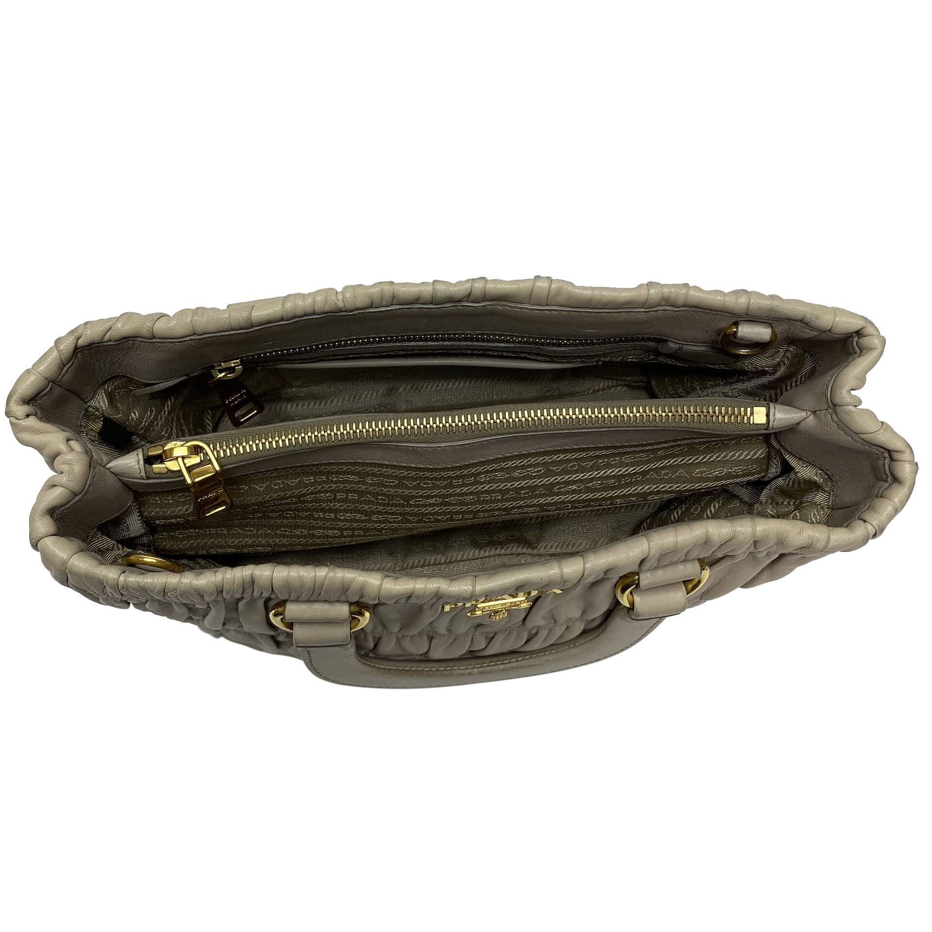 Bolsa Prada Gaufre Bege