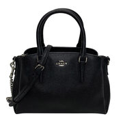 Bolsa Coach Couro Preto