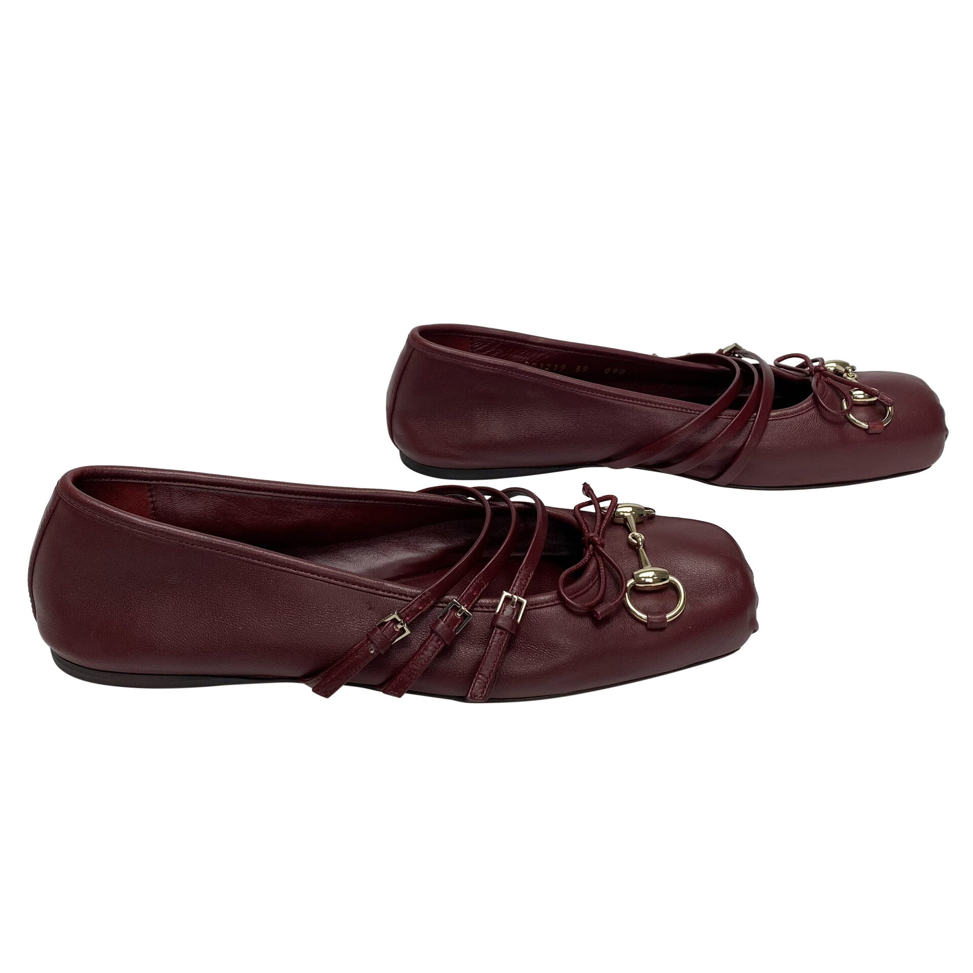 Sapatilha Gucci Horsebit Couro Vinho