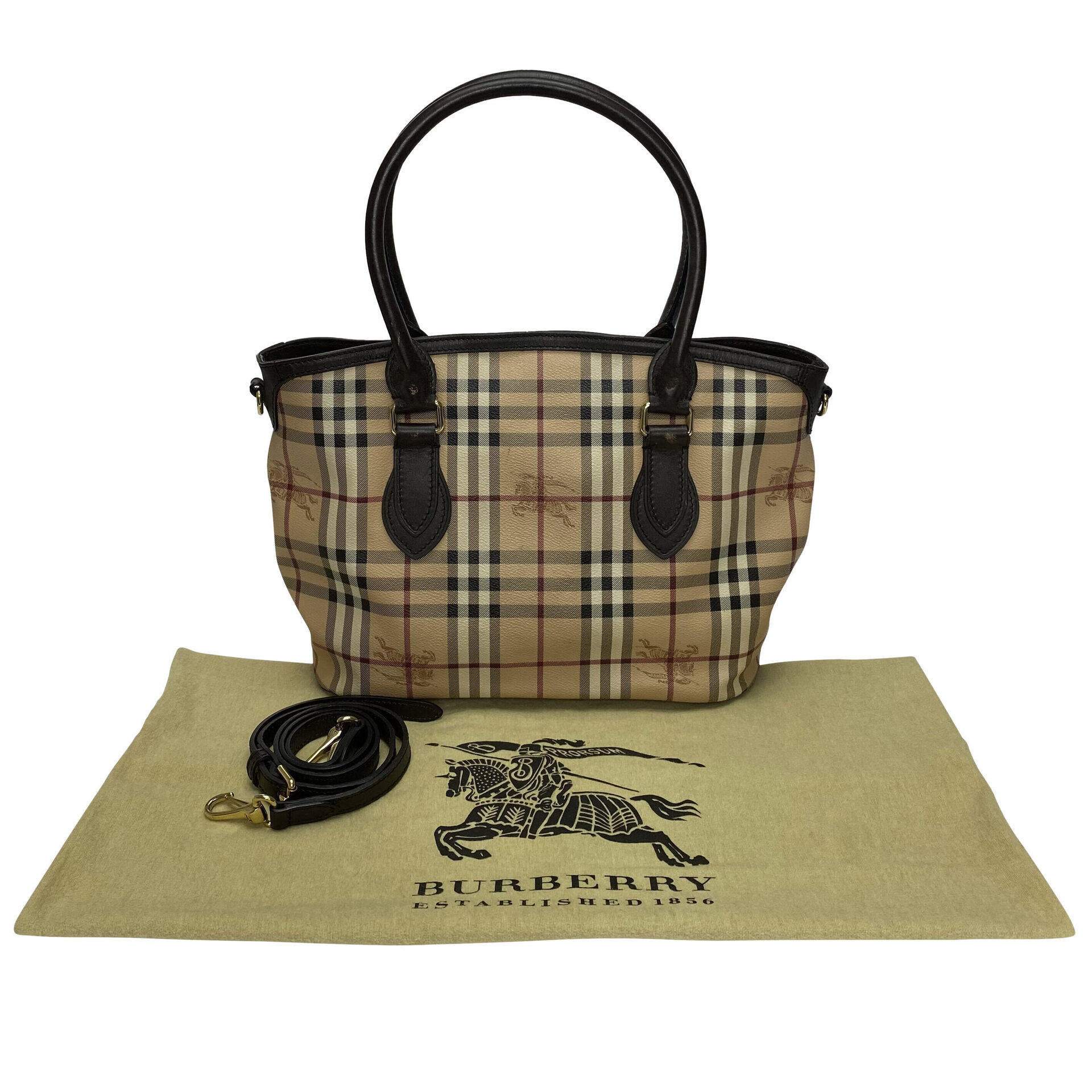 Bolsa Burberry Newfield Haymarket Check Tote