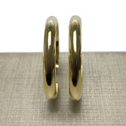 Par de Brincos Argolas Ouro Amarelo