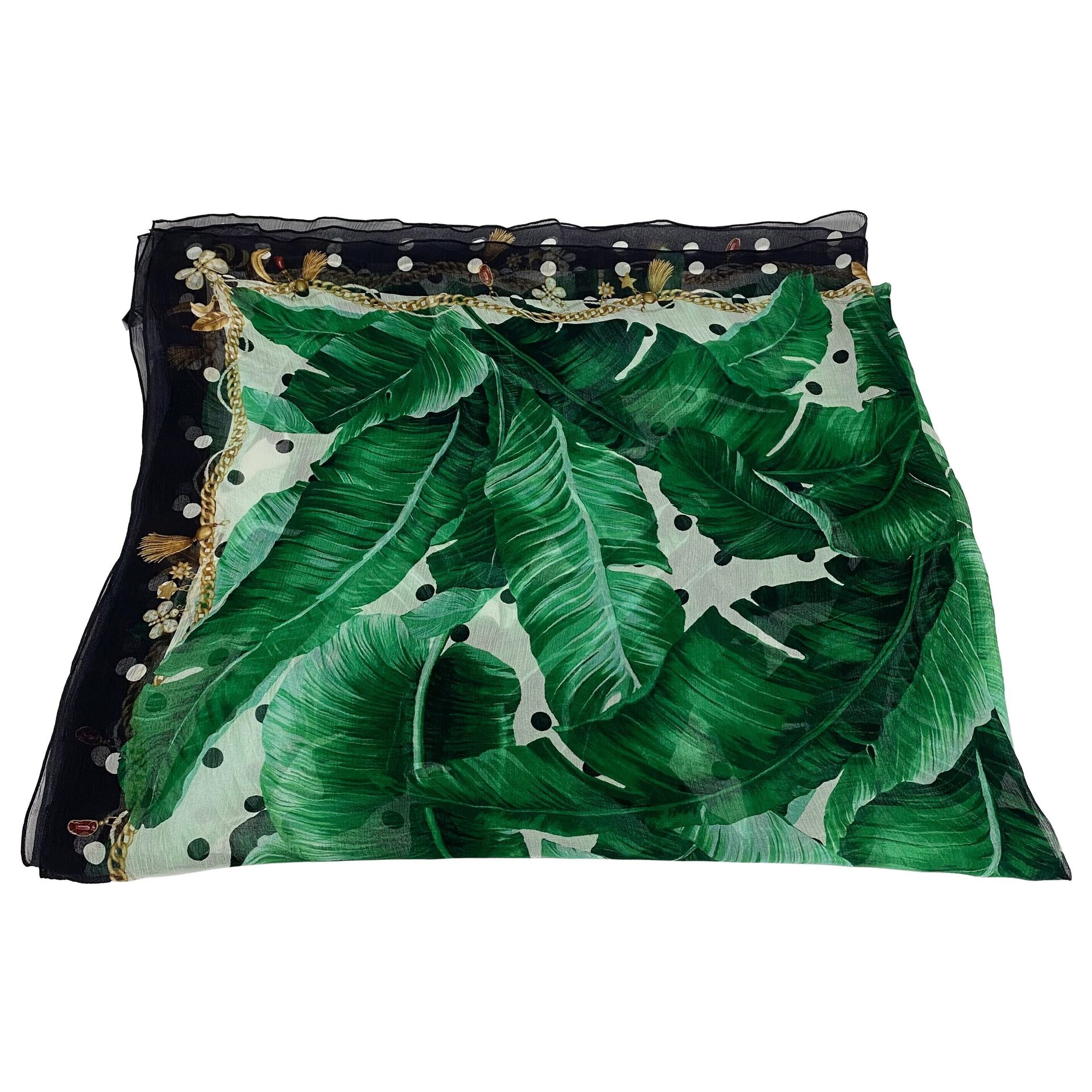 Lenço Dolce & Gabbana Banana Leaf Print