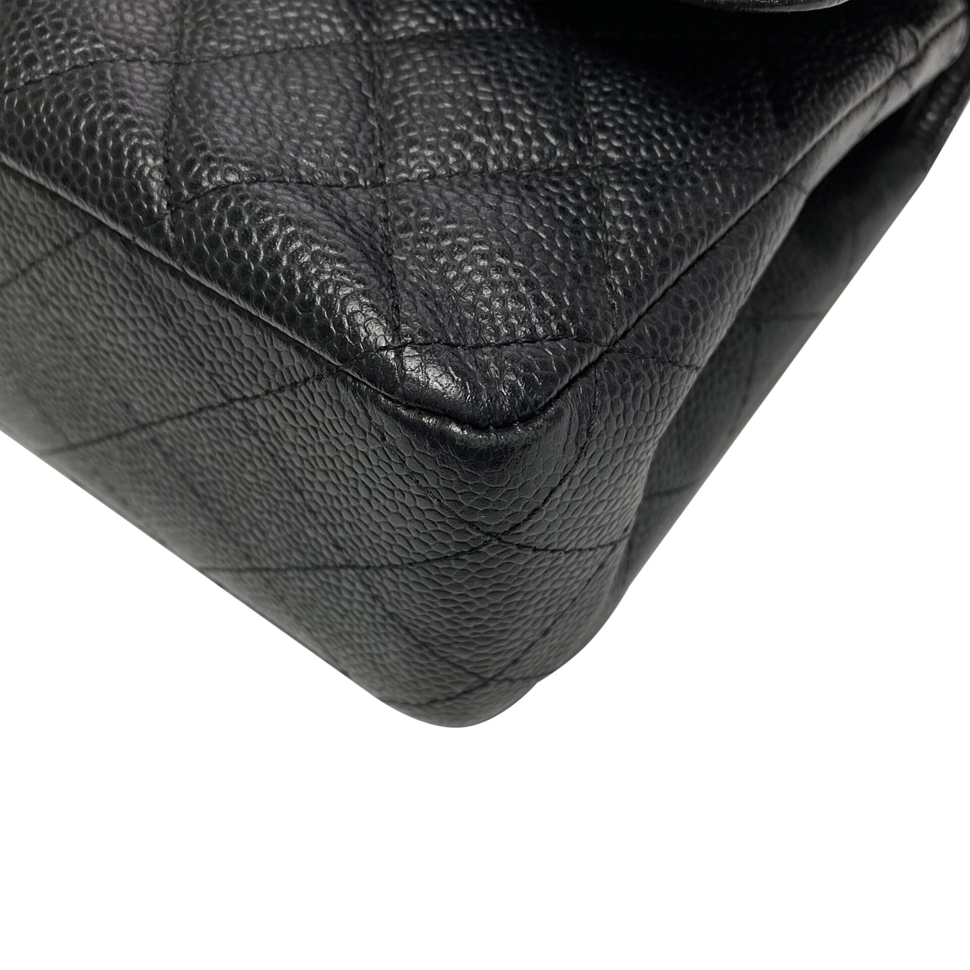 Bolsa Chanel Double Flap Caviar Média