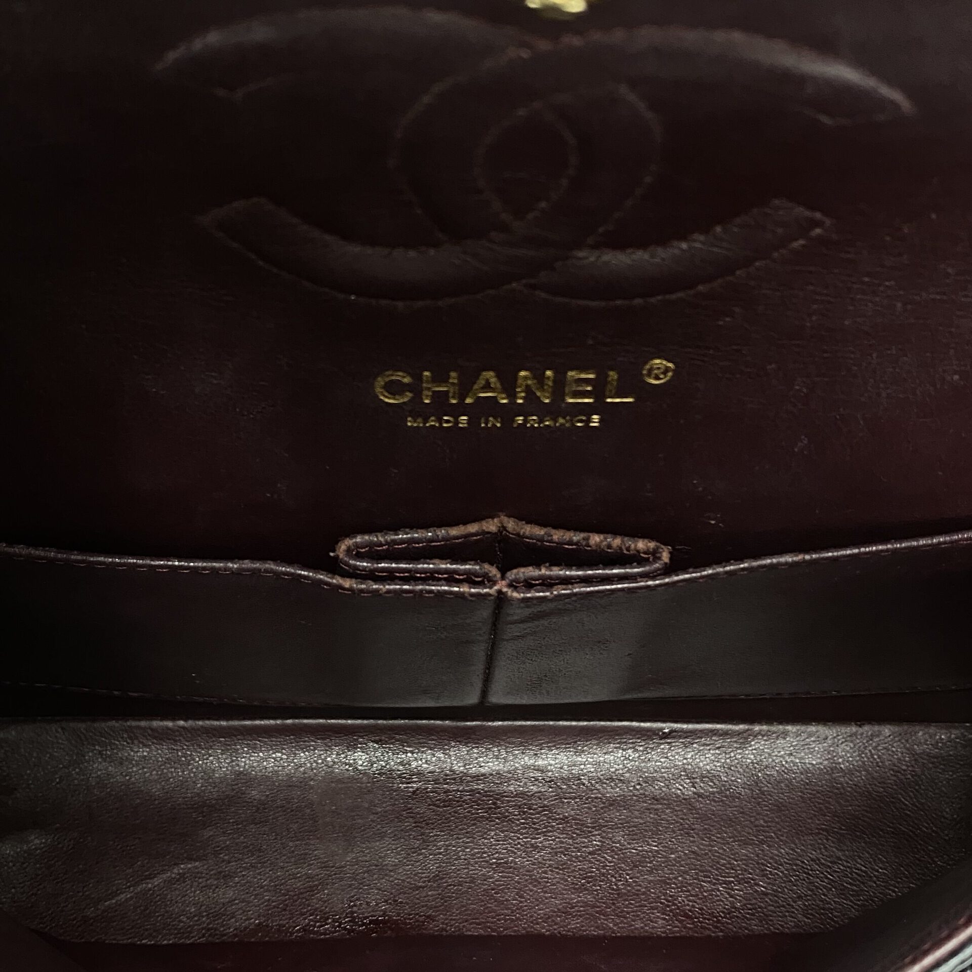 Bolsa Chanel Double Flap Caviar Média