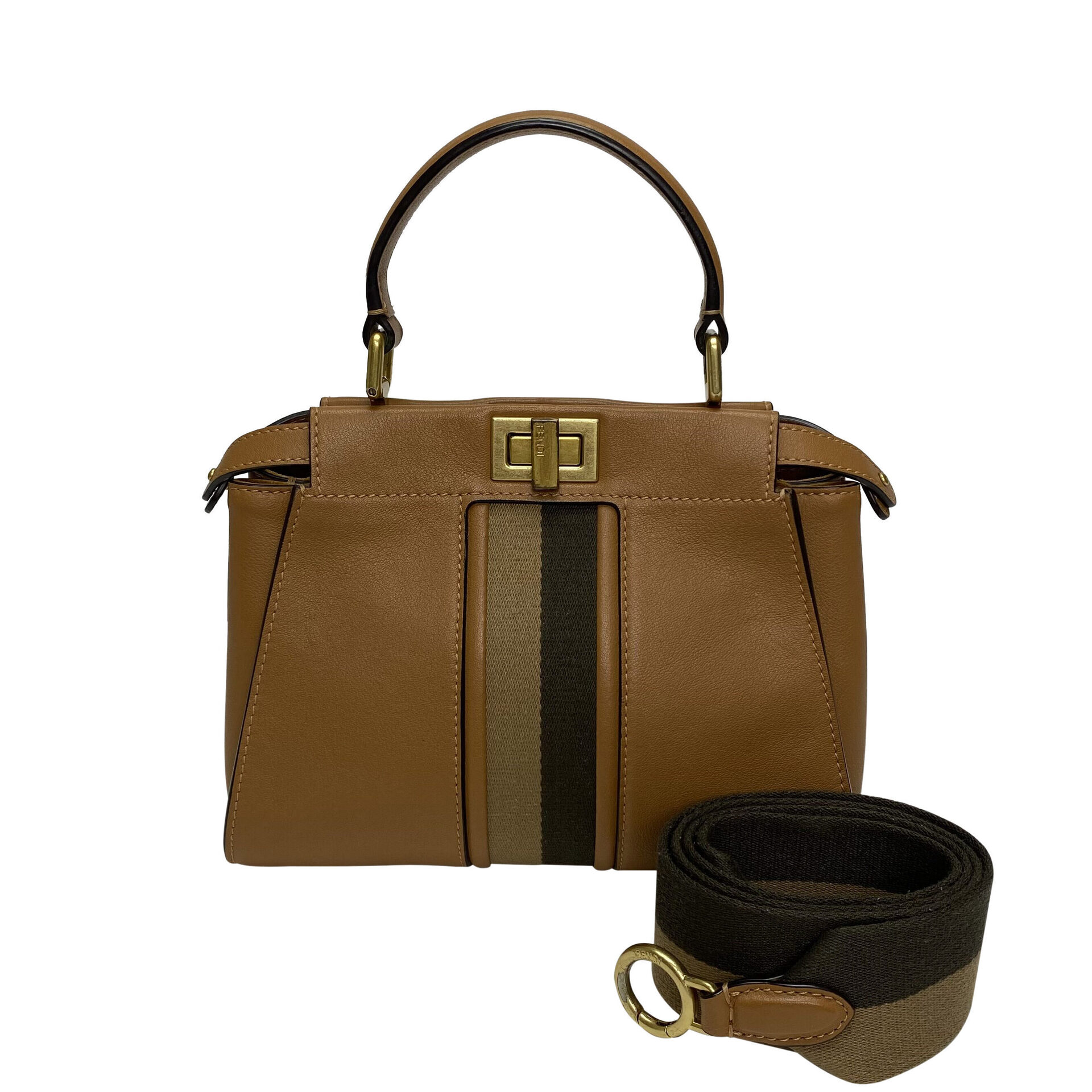 Bolsa Fendi Peekaboo Caramelo
