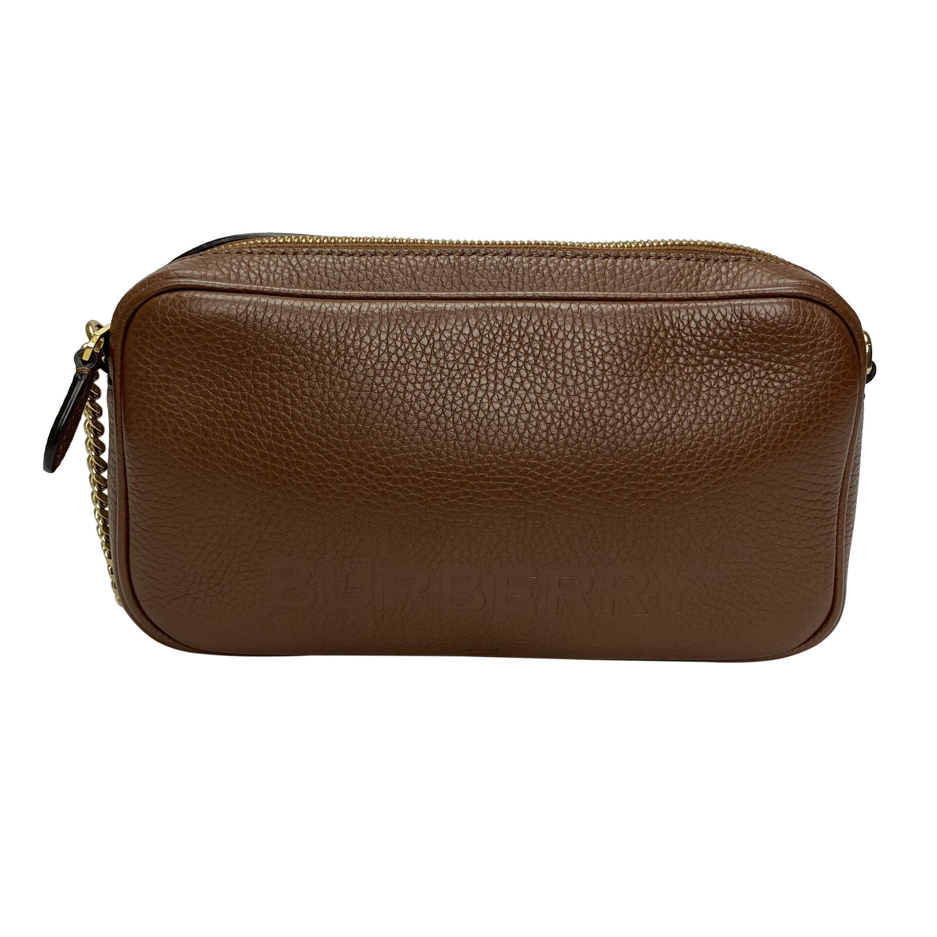 Bolsa Burberry Camera Couro Marrom