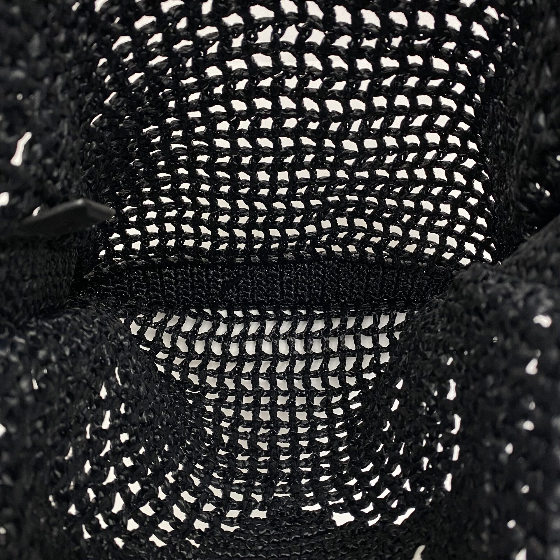 Bolsa Prada Ráfia Tote Preta