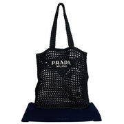 Bolsa Prada Ráfia Tote Preta