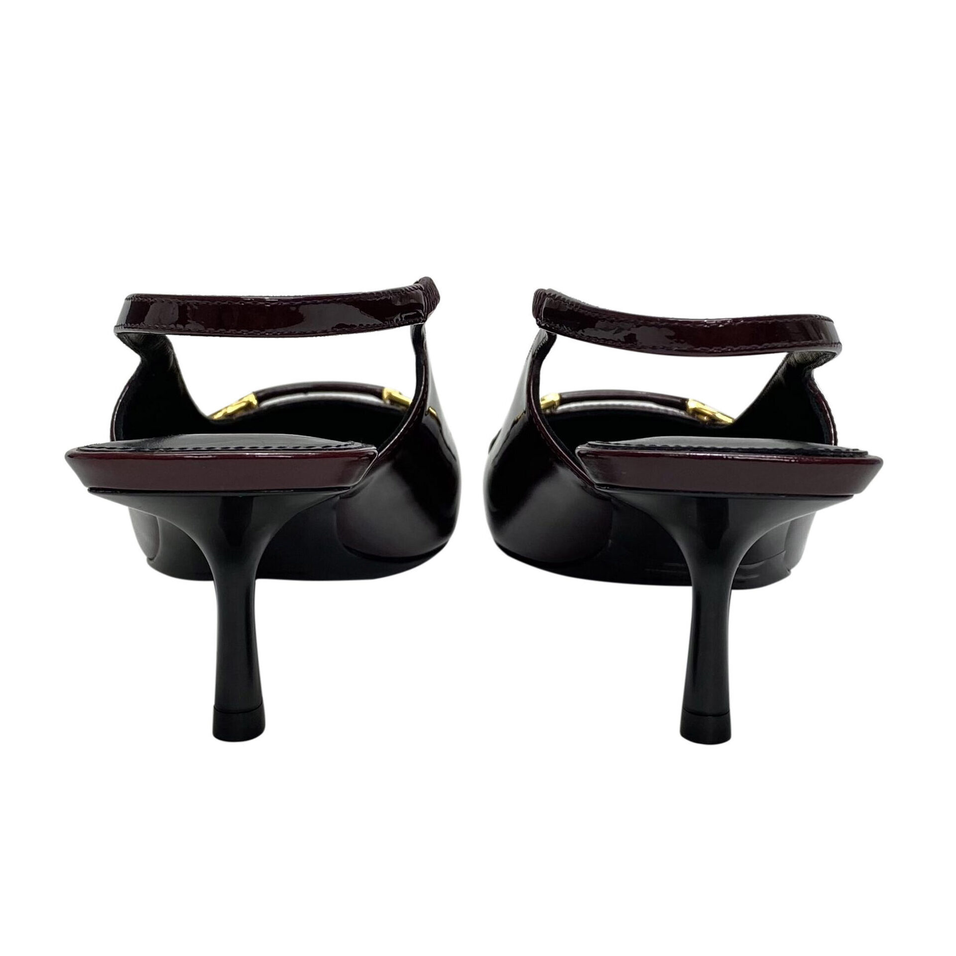 Sapato Saint Laurent Slingback Vinho