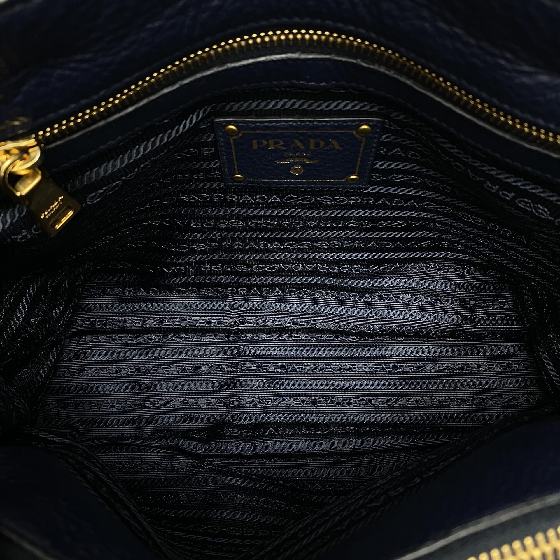 Bolsa Prada Couro Azul Marinho