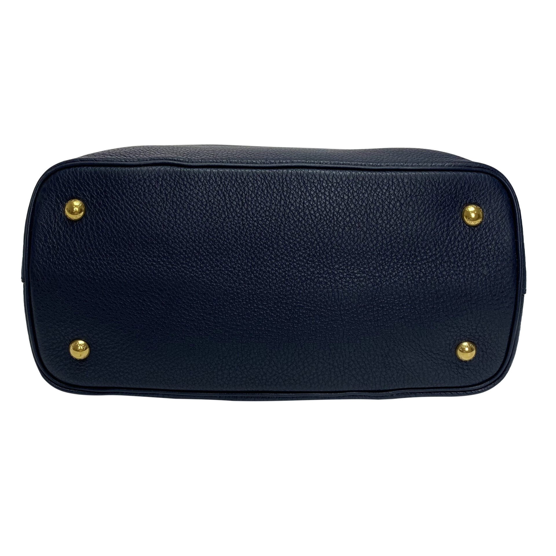 Bolsa Prada Couro Azul Marinho