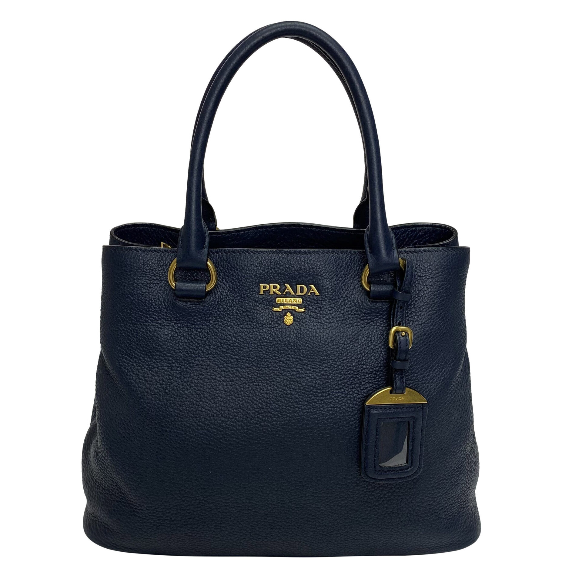 Bolsa Prada Couro Azul Marinho