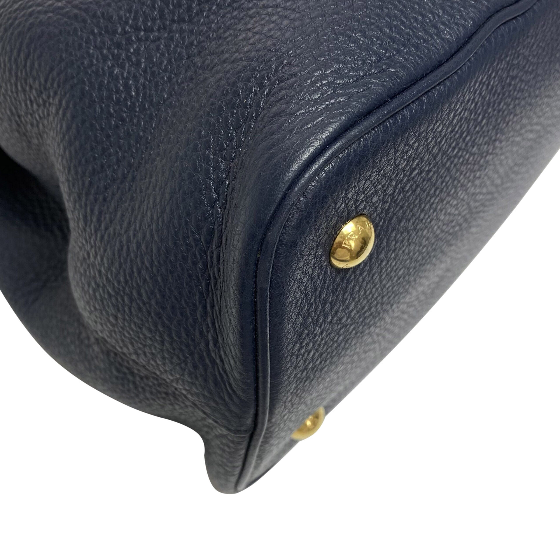 Bolsa Prada Couro Azul Marinho