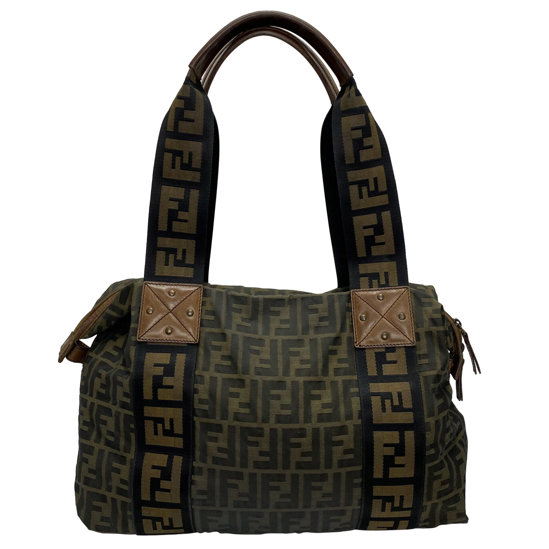 Bolsa Fendi Monograma Marrom