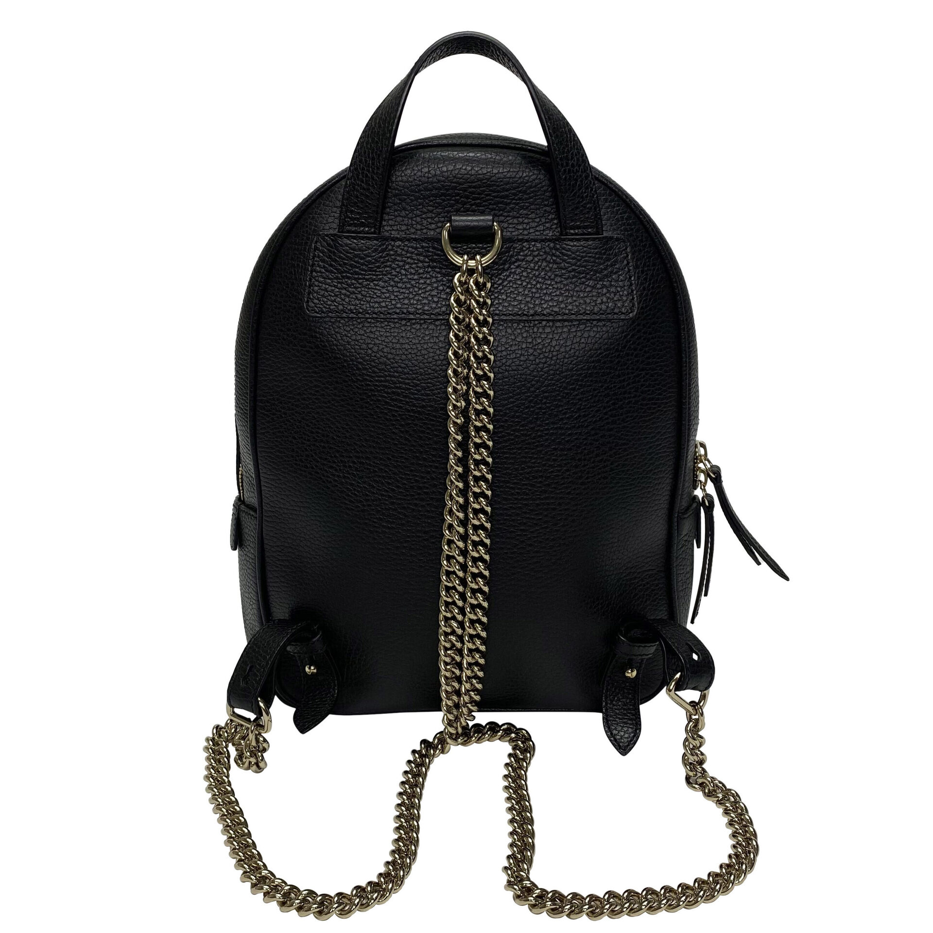 Mochila Gucci Soho Chain Preta