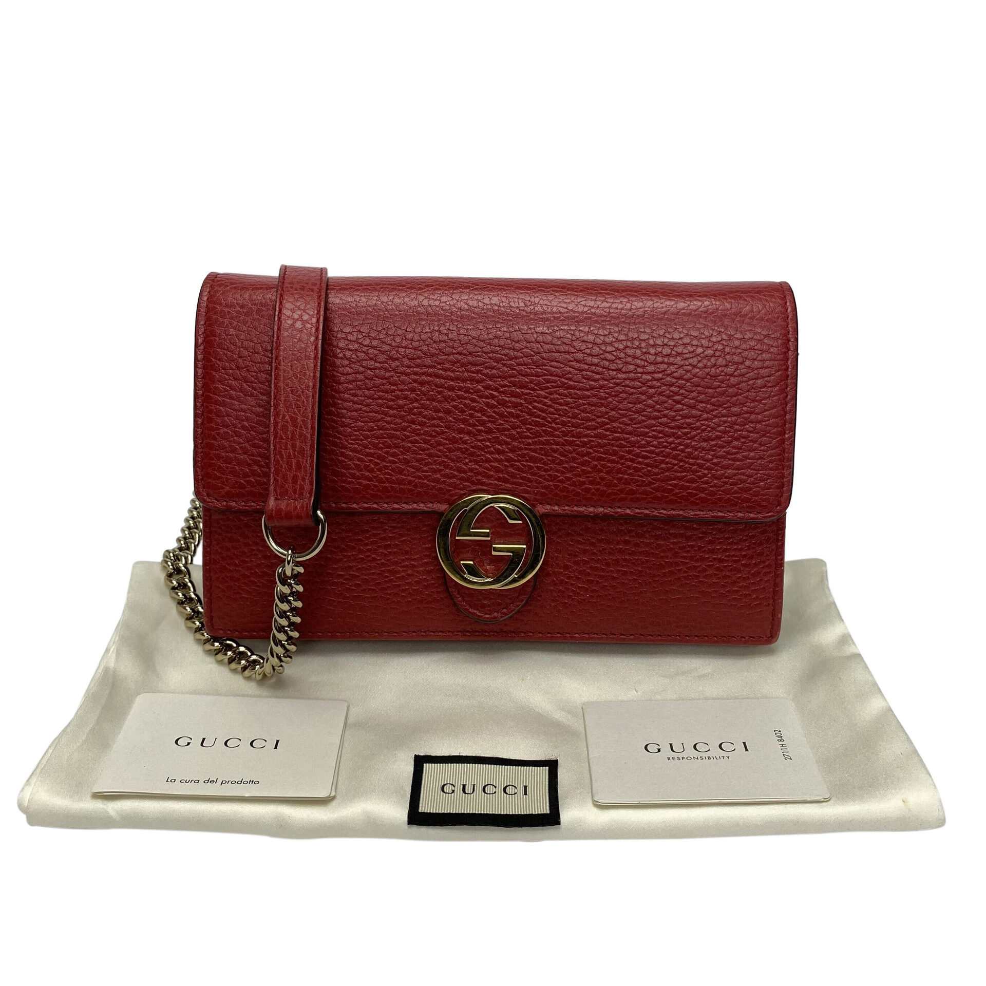 Bolsa Gucci Interlocking Vermelha