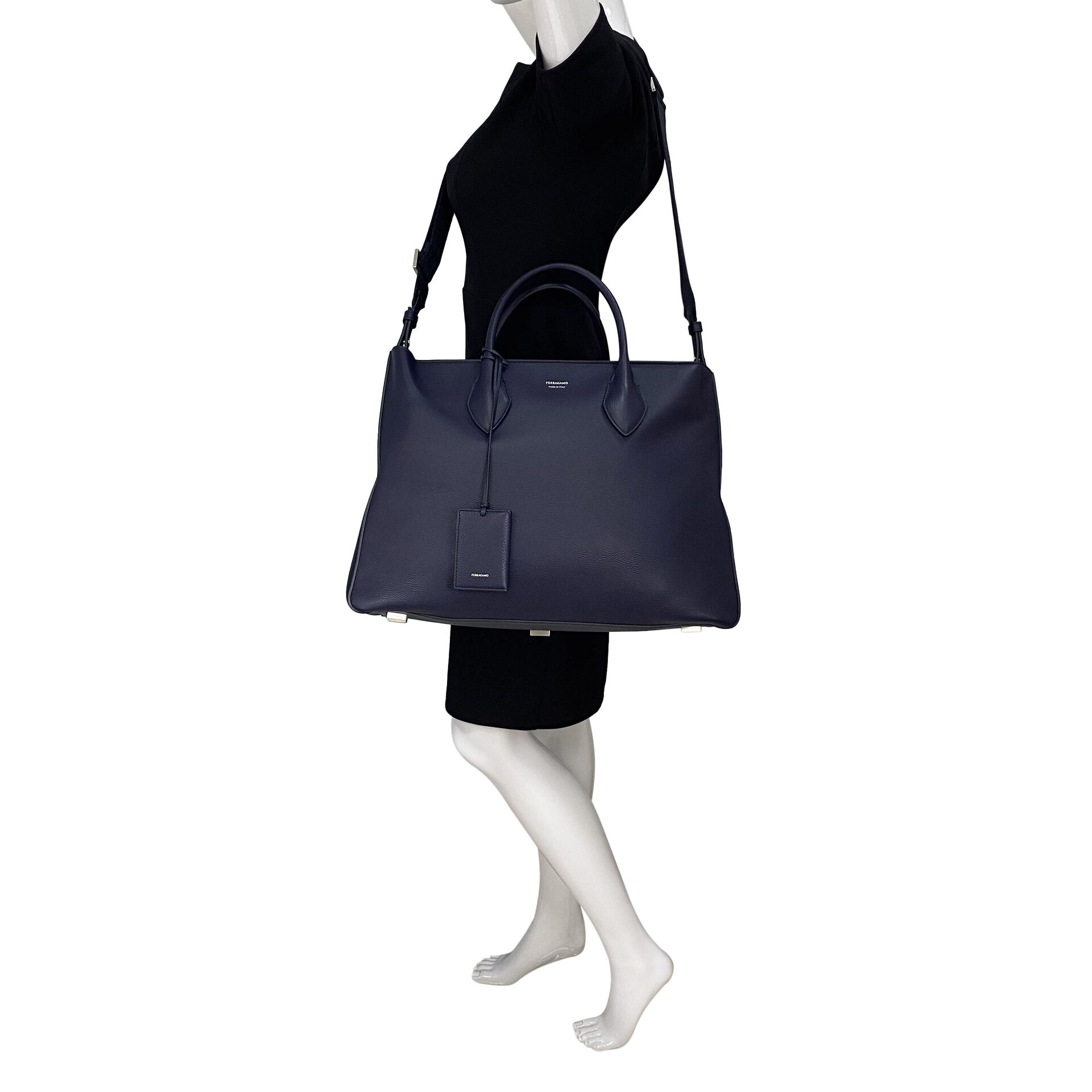 Bolsa Salvatore Ferragamo Tote Azul Marinho
