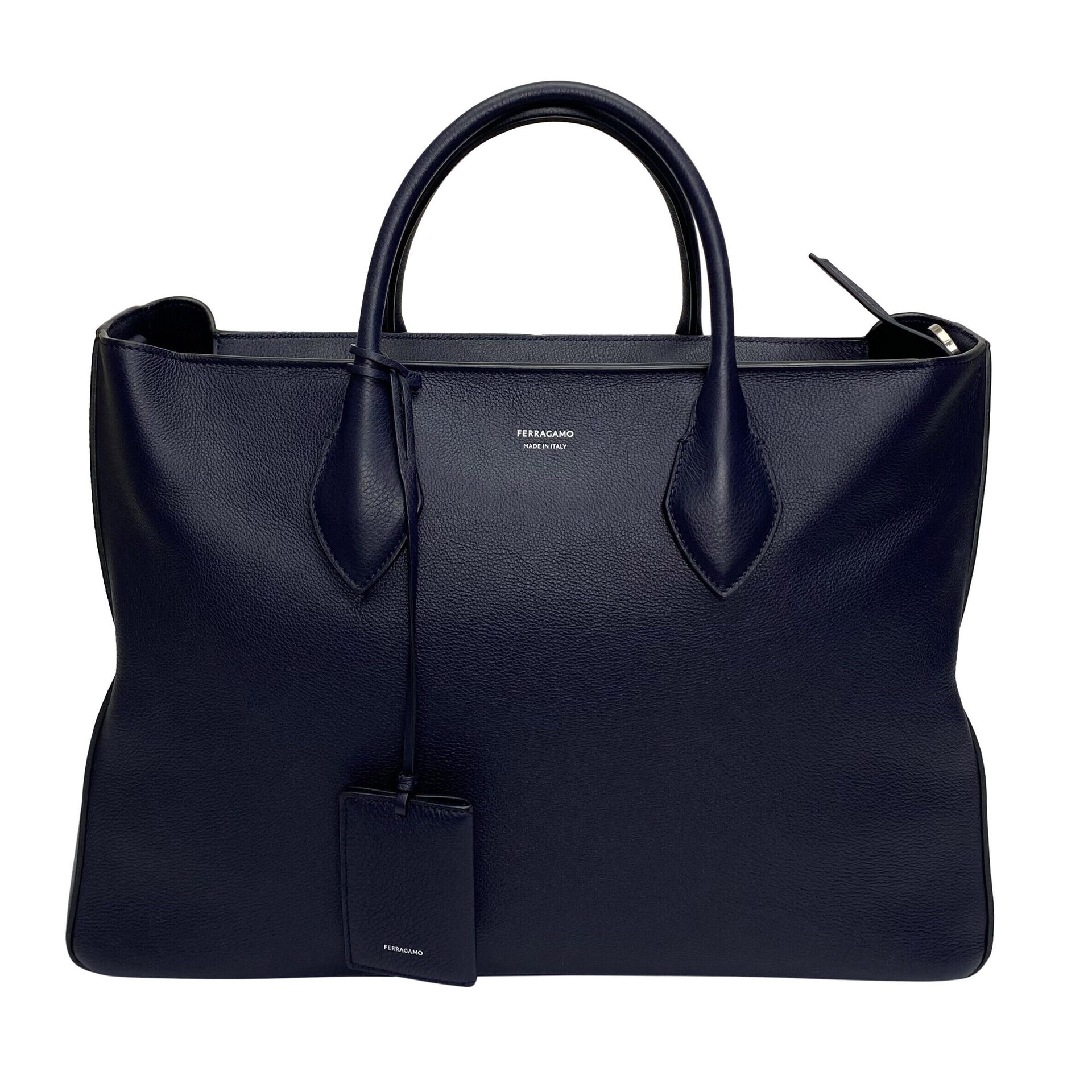 Bolsa Salvatore Ferragamo Tote Azul Marinho
