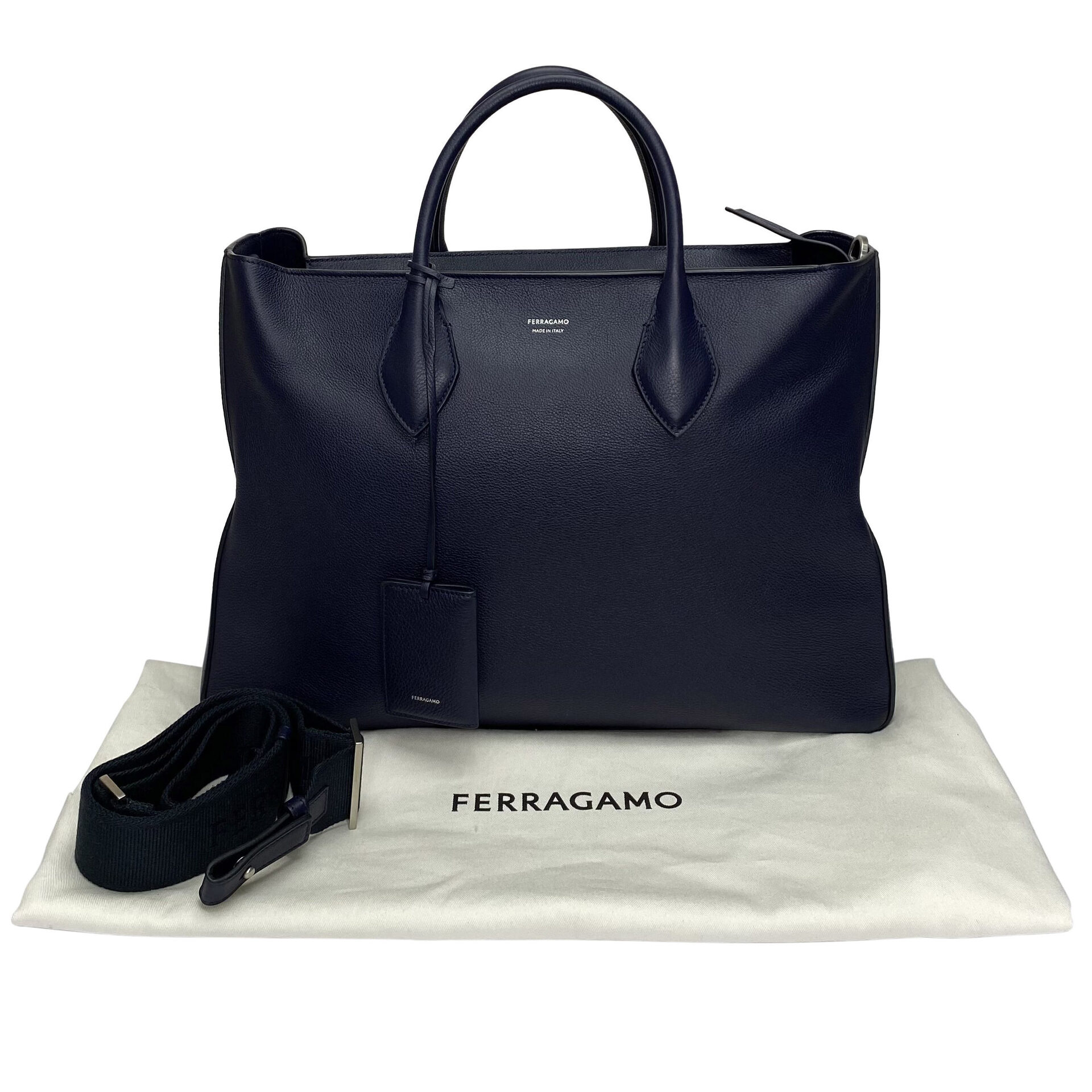 Bolsa Salvatore Ferragamo Tote Azul Marinho