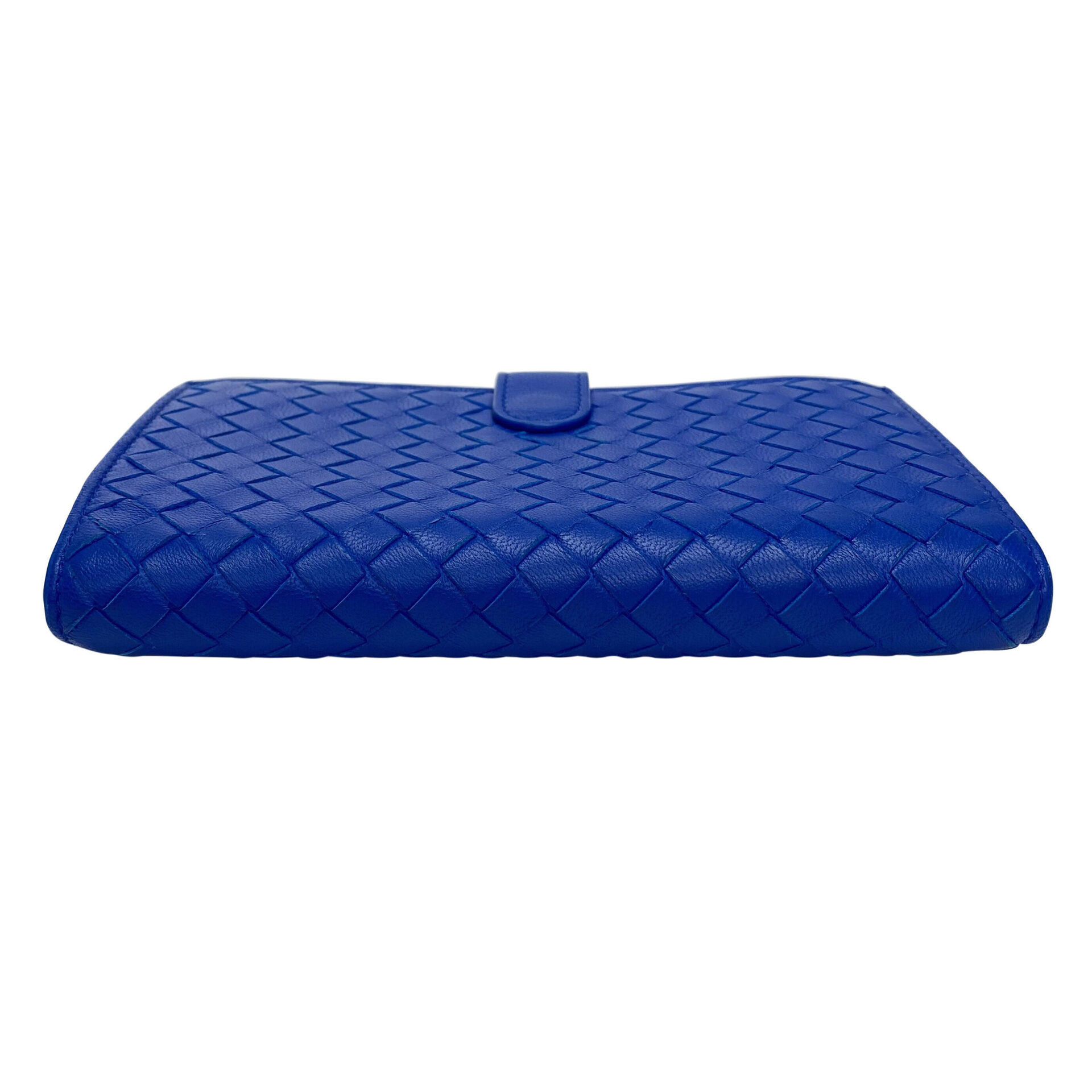 Carteira Bottega Veneta Intrecciato Azul