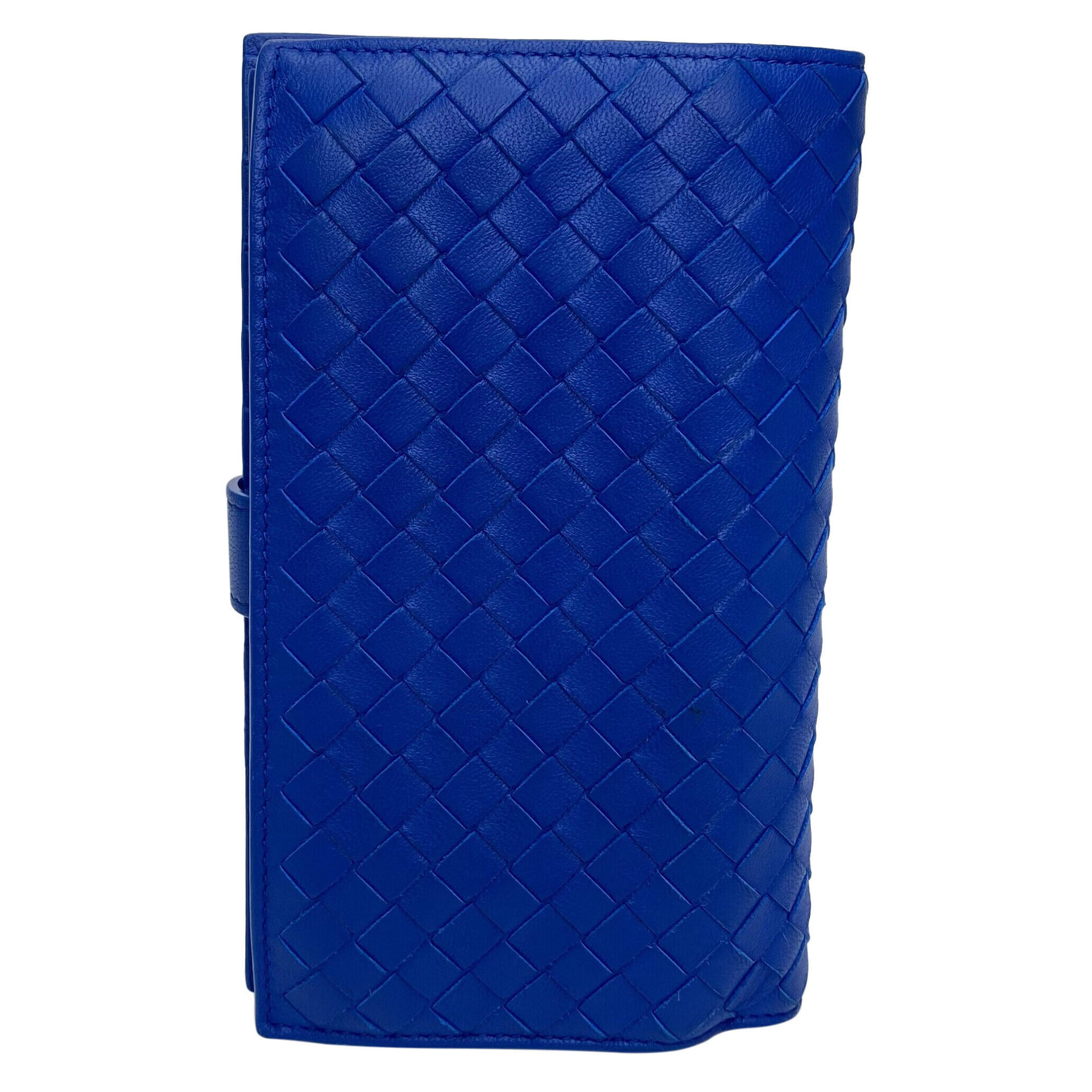 Carteira Bottega Veneta Intrecciato Azul