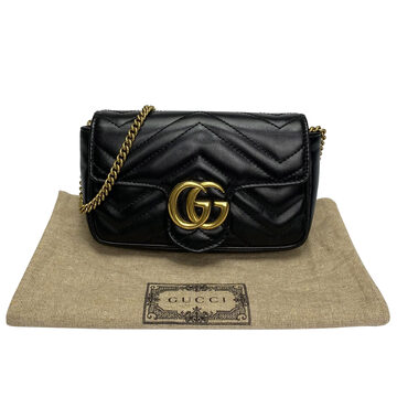 Bolsa Gucci Super Mini Marmont Preta