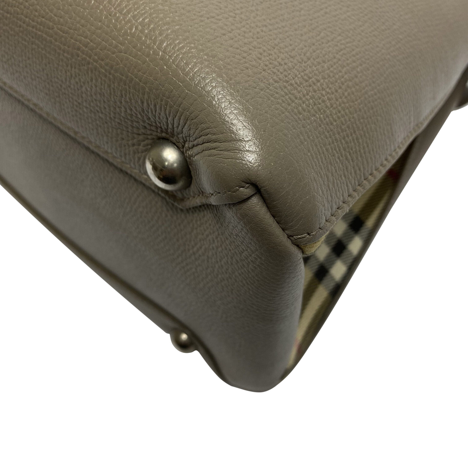 Bolsa Burberry Banner Couro Cinza