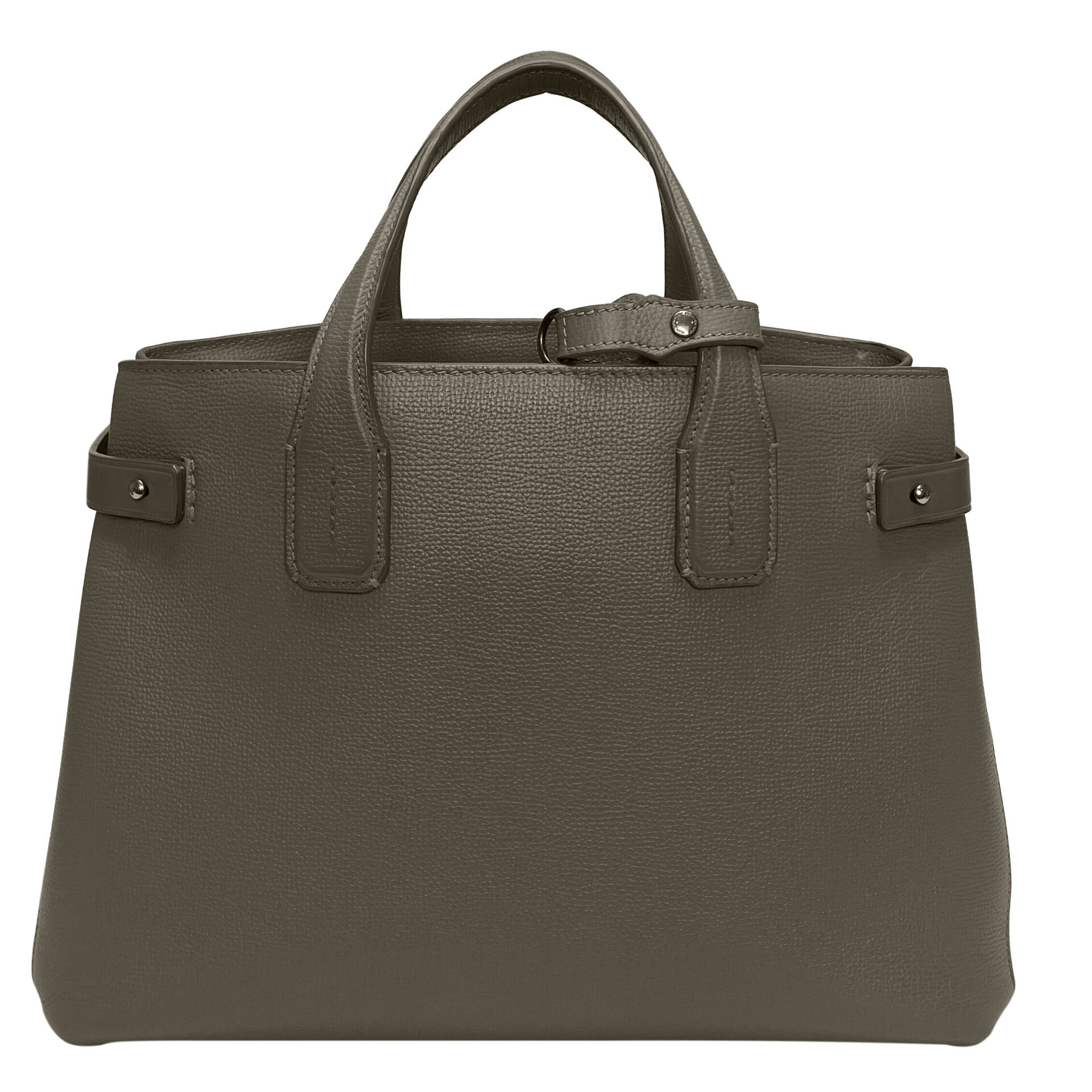 Bolsa Burberry Banner Couro Cinza