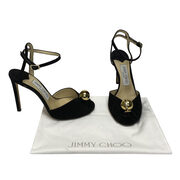 Sandália Jimmy Choo Veludo Preta