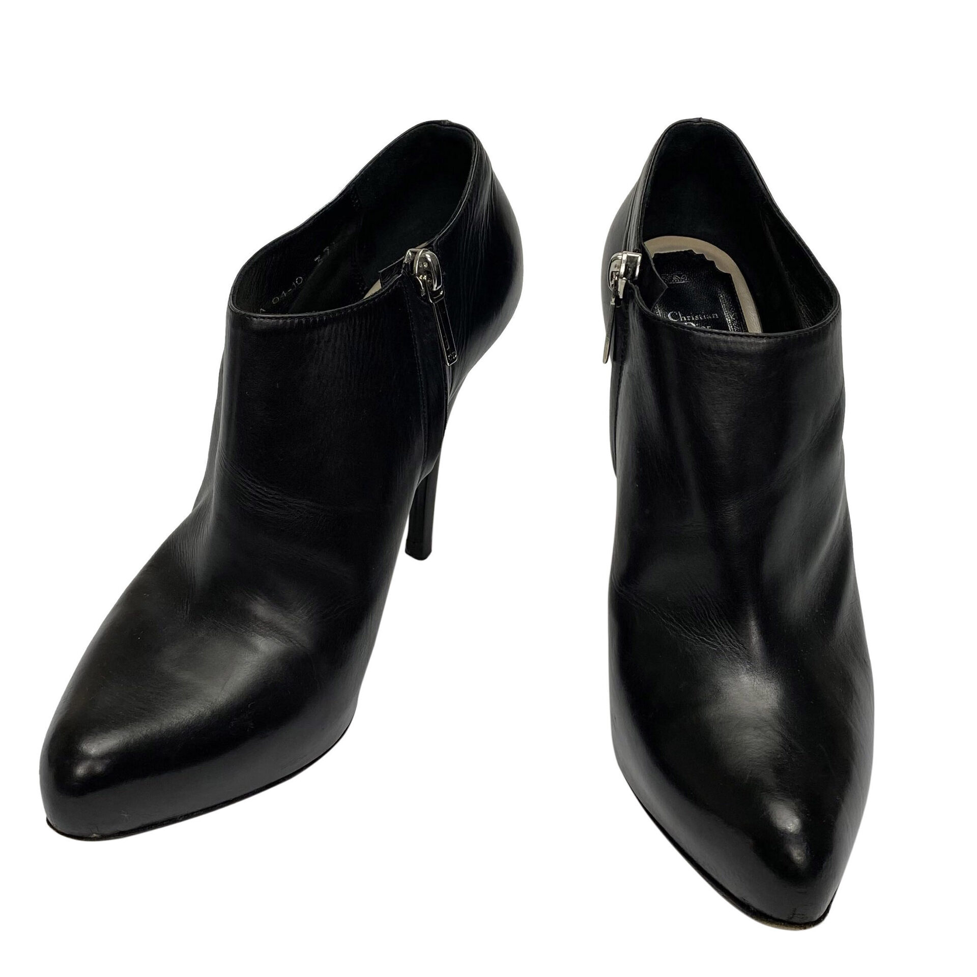 Bota Christian Dior Couro Preto