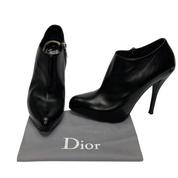 Bota Christian Dior Couro Preto