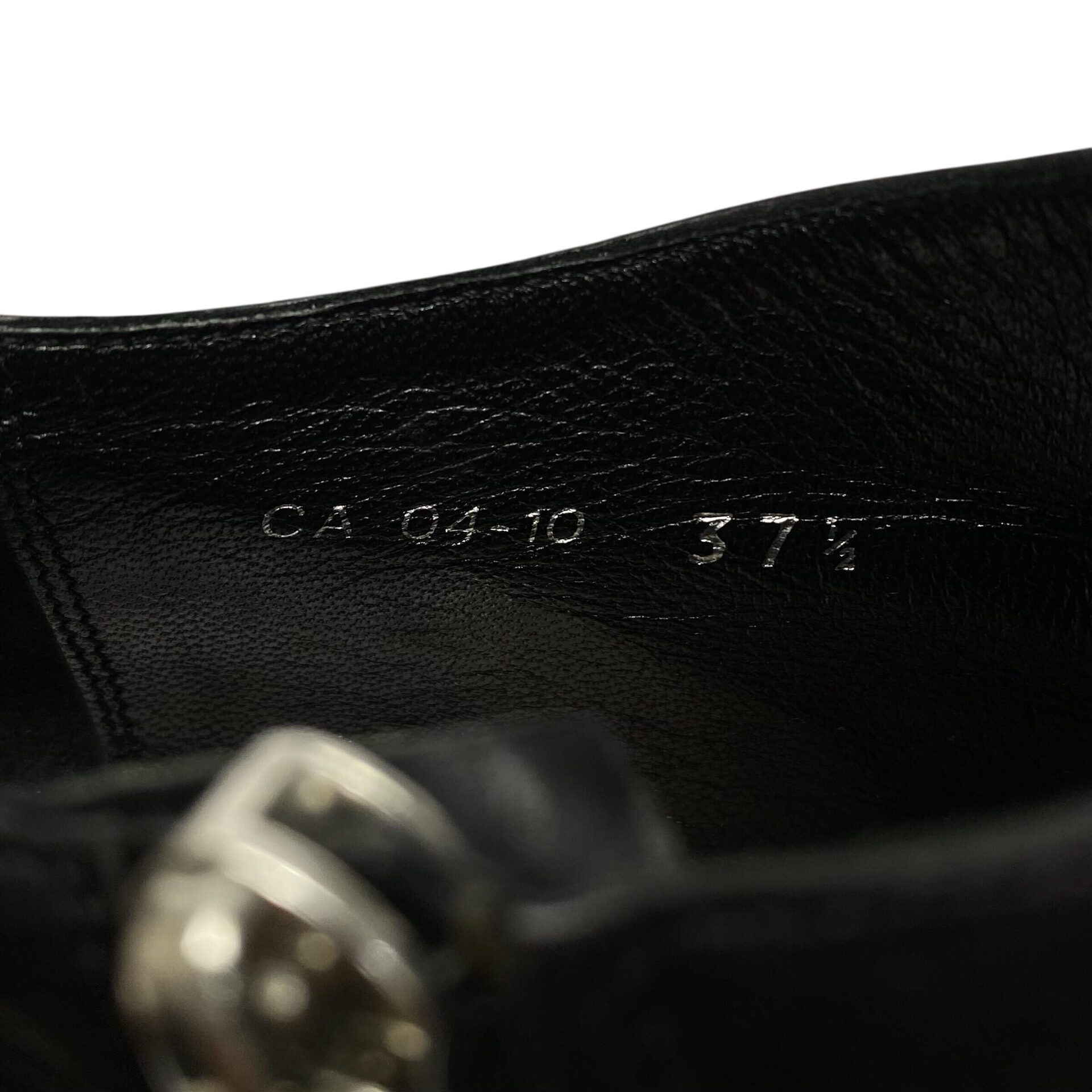 Bota Christian Dior Couro Preto