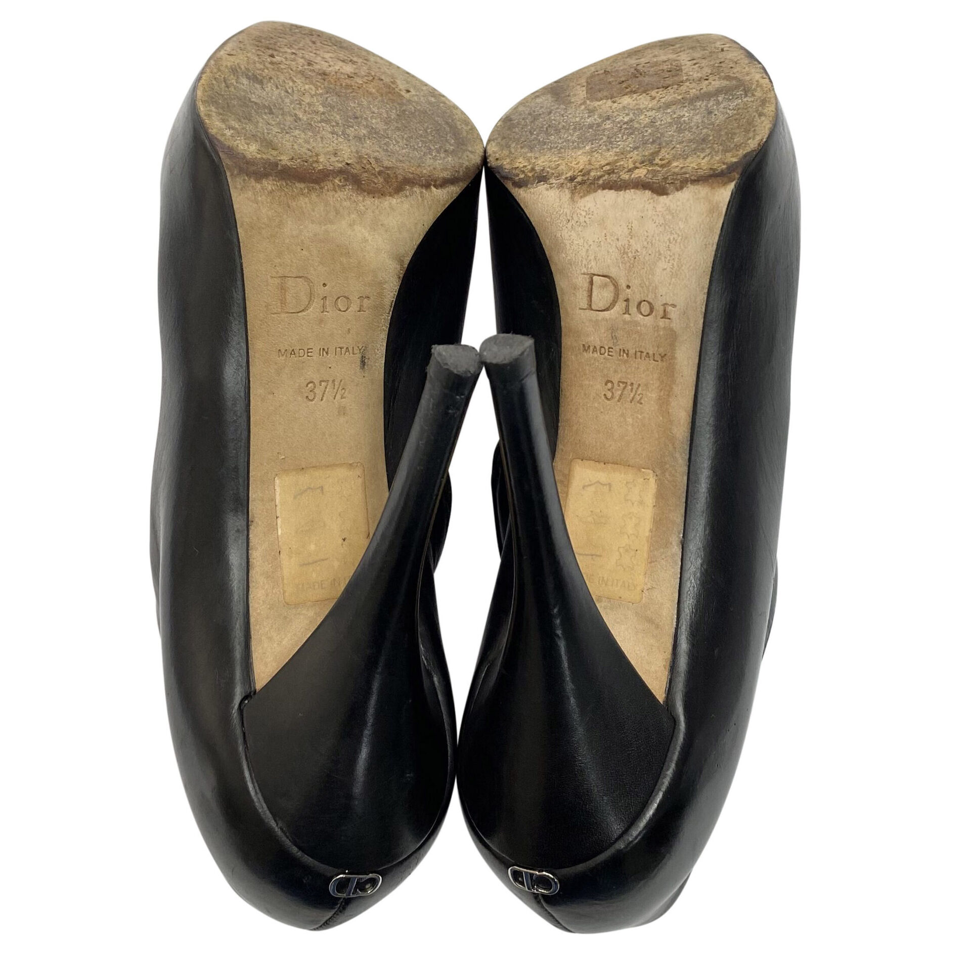 Bota Christian Dior Couro Preto
