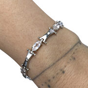 Pulseira Ouro Branco e Diamantes