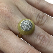 Anel Ouro Amarelo e Diamantes