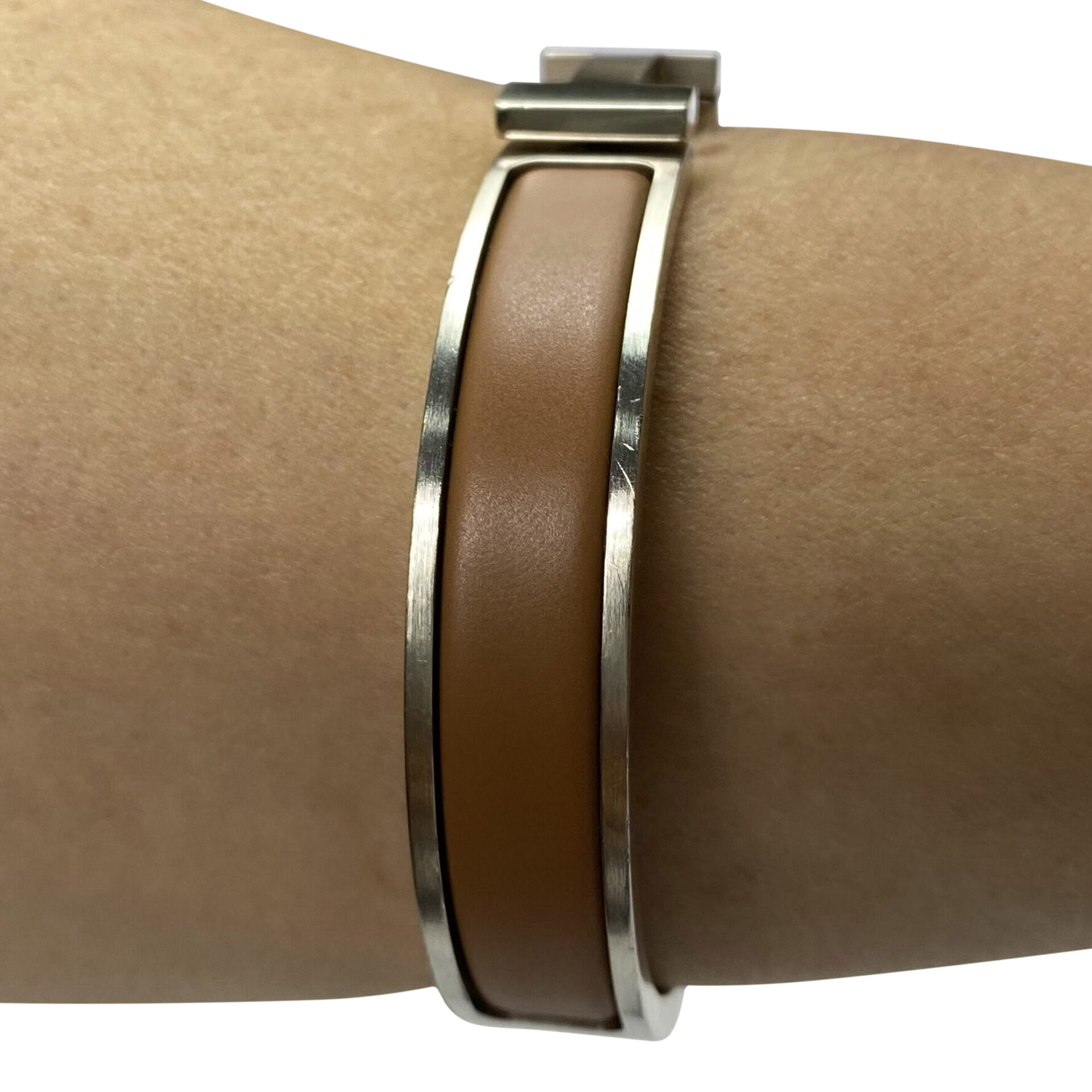 Pulseira Hermès Clic H Marrom